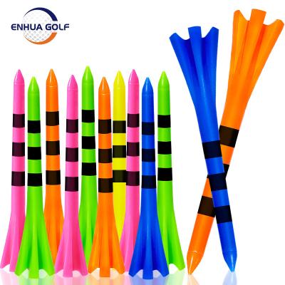 China Wholesale 5 Claw Golf Tees Durable Stylish Customizable High Quality Colored Plastic Fork Zero Friction for sale