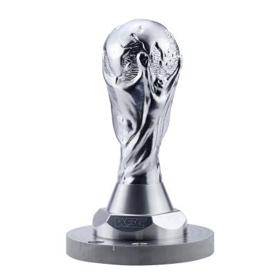 China Aluminum Metal Trophy Cups 5 Axis High Precision CNC World Sports Metal Award Trophy / Aluminum Machining Super Trophy Cups for sale