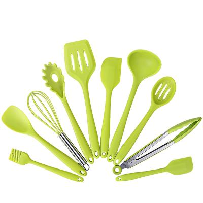 China Sustainable Wholesale 10pcs Kitchen Utensils Cooking Silicone Kitchen Utensils Set Non Stick Cooking Tools for sale