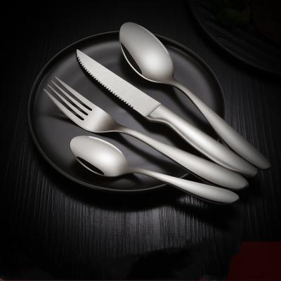 China Viable IN STOCK 420 Stainless Steel Sawtooth Table Knife Fork Keepsake Spoons for sale