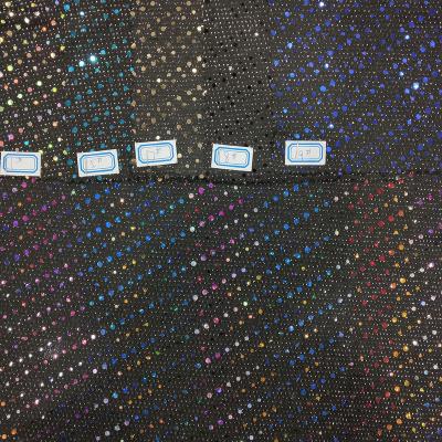 China FASHION METALLIC ALUMINUM FABRIC 98/2 POLY SPANDEX SJ WITH ALUMINUM GLITTER FABRIC for sale