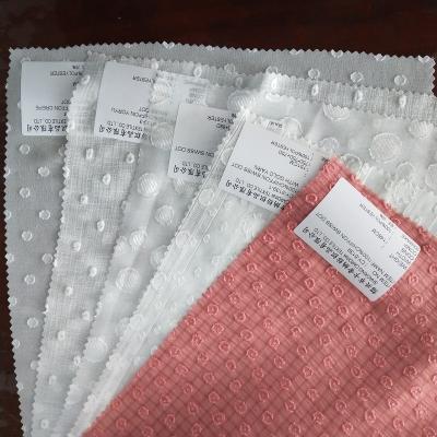 China Memory 2022 the popular item in the world market Chiffon Dot Solid Woven Fabric 100%Polyester for sale