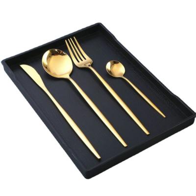 China Sustainable Stainless Steel Gold Cutlery Set Table Ware 18010 Set for sale