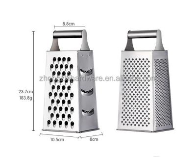 China Sustainable Stainless Steel Grater Instrument Kitchen Accessories Four-sided Clever Instruments For Kitchen Supplies for sale