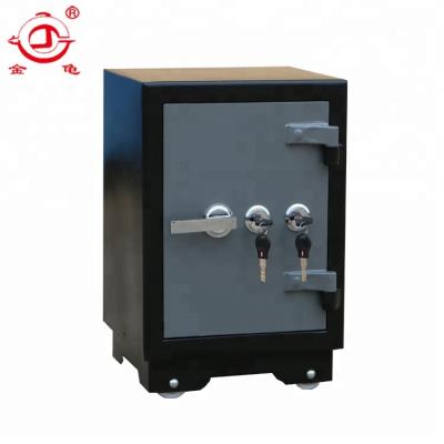 China All Steel Practical Mechanical Lock Security Double Keys Fireproof Safe Box for sale