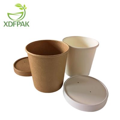 China 8oz/12oz/16oz/26oz/32oz Disposable/Recyclable/Biodegradable Customized Print Soup Takeaway Bucket for Containing Hot Food for sale