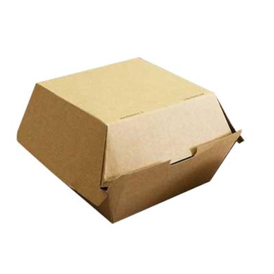 China Disposable Corrugated Hamburger Box Spot Selling Factory Direct Food Packaging Box Corrugated Box for sale