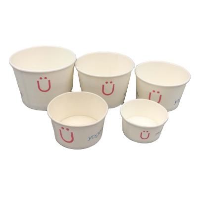 China Customized Logo Eco-friendly Recycled Materials Ice Cream Bowl Soup Paper Bowl Take Away Food Pack Bowl for sale