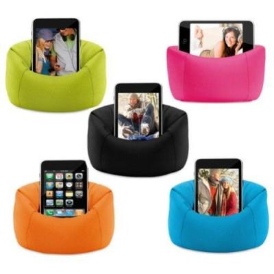 China Modern Polyester Office Plush Bean Bag Sofa Chair Mobile Phone Holder for sale