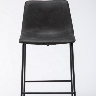 China OEM: China Manufacturer Modern Metal Legs High Horse Leather Bar Stool Commercial Furniture Bar Stool Chair Available Armless Chairs Upholstery for sale