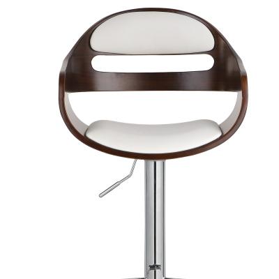 China Delivery time: 40 days 2022 days factory PU wood chair bar stool height swivel chrome commercial modern metal leather adjustable frame for sale