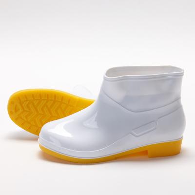 China Las botas de lluvia impermeables de la transformación de los alimentos engrasan y las botas Gumboots más barato blanco de la seguridad de la resistencia del álcali en venta