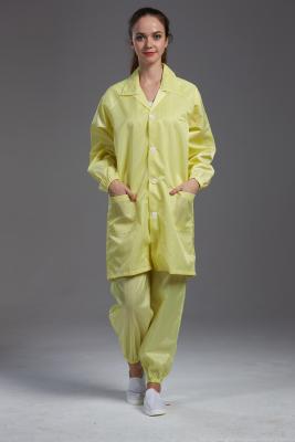 China Antistatische ESD opnieuw te gebruiken Labcoat muticolor met geleidende vezel geschikt voor Cleanroom Te koop