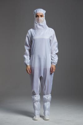 China Safety Clothing Anti Static Garments , White Coveralls With Hood Size Customized for sale