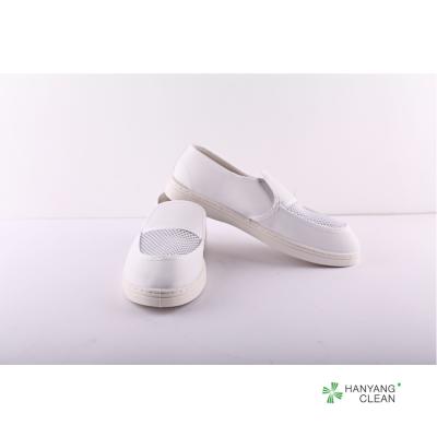 China Weißes PVC lederner esd greifen Schuhsicherheitsschuhe antistatische Cleanroomschuhe für Arbeitsschutz ineinander zu verkaufen