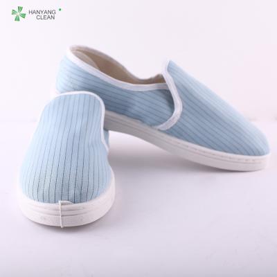 China Cleanroom schoenen van de de pantoffels uitvoerende veiligheid van pvc de blauwe antistatische Te koop