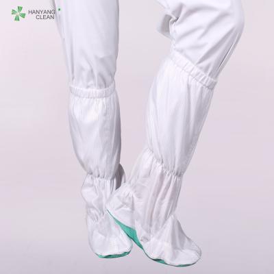 China Anti static ESD cleanroom PVC safety booties boots with soft sole for sale