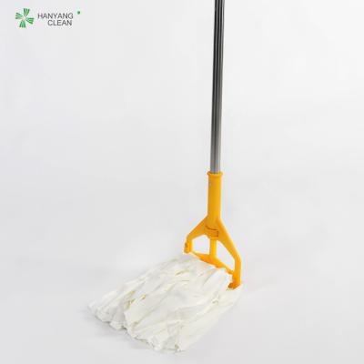 China Pp-Zwabber Hoofdvloer die Industriële Microfiber-Strookcleanroom Zwabber schoonmaken Te koop