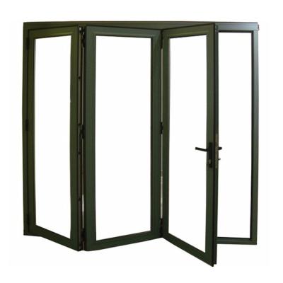 China Heat Insulation Powder Coated Smooth Finished Aluminum Fold Doors Aluminum Bi Folding Door for sale