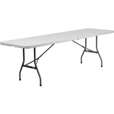 China Small Cheap Plastic Folding Table Plastic Folding Tables Light Weight 8FT Modern Professional Workmanship For Event for sale