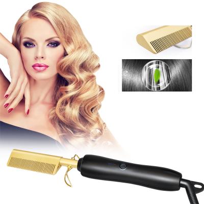 China Amazon Hot Sale Car Wet and Dry Straightening Comb Fast Heating and Combined Hair Straightening Styling Comb for sale