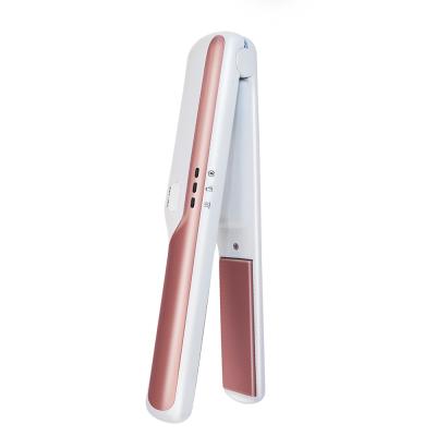 China Professional Car 2 in 1 Cordless Ceramic Ionic Flat Iron Hair Straightener Salon Tools Tourmaline Quick Heating for sale