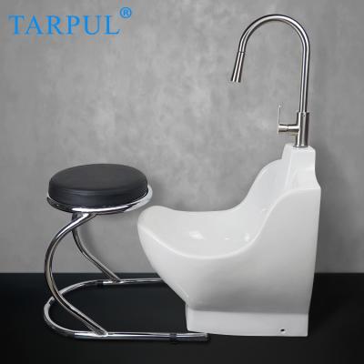 中国 TARPUL Product Wudumate Foot Bath Basin Easy Clean Muslim Sink Wudu Mate Ceramic Wash Basin 販売のため