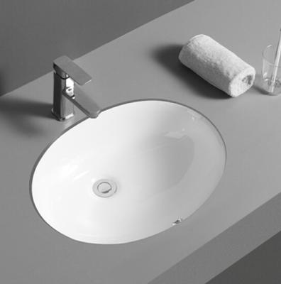 中国 Ovalyn Modern Sanitary American Standard Porcelain White Undermount Basin Bathroom Sink 販売のため