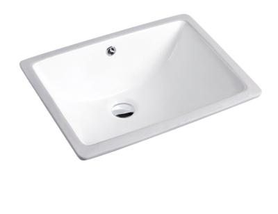 China Modern Tarpul 226A Rectangle No Hole Ceramic Faucet Under Counter Basin Undermount Bathroom Sink for sale