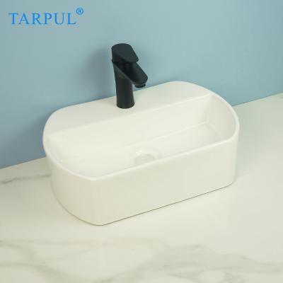 China Tarpul Modern Modern Ceramic Sanitary Ware White Hand Basin Bathroom Ceramic Sink for sale