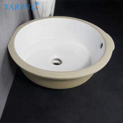 China Easy clean up; Soomth North America Hand Wash Basin Undermount Bathroom Steps Down Under Counter Basin for sale