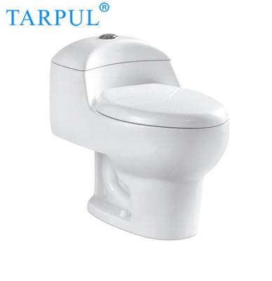 China Double-flow Design Hotel Toilet One-piece Bathroom Modern Hot Selling Sanitary Ceramic Toilet for sale