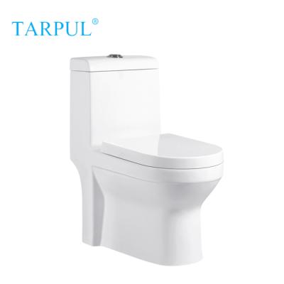 China One Piece White Sanitary Ware Bathroom Double-Flow Tarpul WST-9347 Toilet Seat Ceramic Toilet for sale