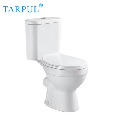 China China Trapul Bathroom Double-Flow Washdown Toilet Popular Style Double Two Piece Flush Ceramic Toilet Sanitary Ware Hot Selling Modern Design for sale