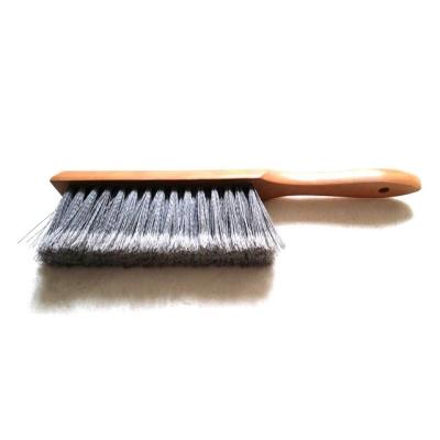 China Use for shop wooden handle daily cleaning brush with recess hole home brush desk brush for sale