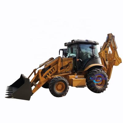 China High Quality Building Material Stores China Brand Wheel Backhoe Loader WY877 With 1.0 CBM Bucket With Good Price for sale