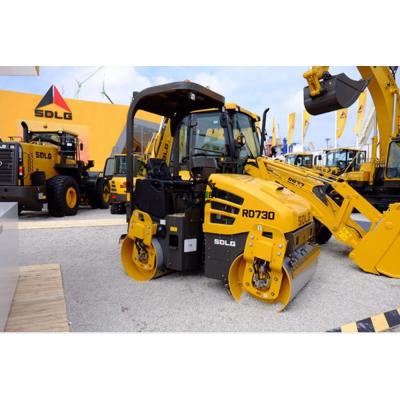 China Building material shops new top brand 3 ton road roller RD730 hydraulic double-drum vibrating roller for sale