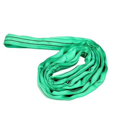 China Top Quality 2T Green Polyester Endless Lifting Sling EN1492-2 Round Round for sale