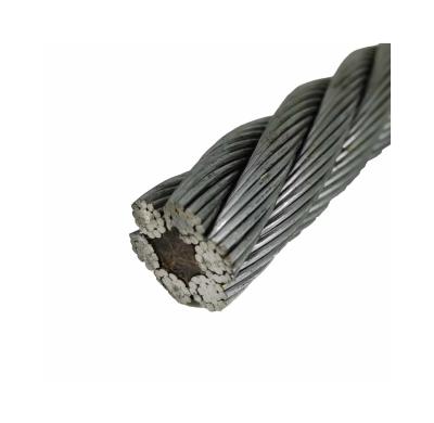 China Industry 6*19+FC 6*19+IWR 6*19+IWS Galvanized And Ungalvanized Cable Steel Wire Rope for sale