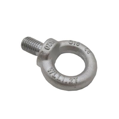 China C15 Carbon Steel Din580 Galvanized Drop Forged Lifting Eye Bolt for sale