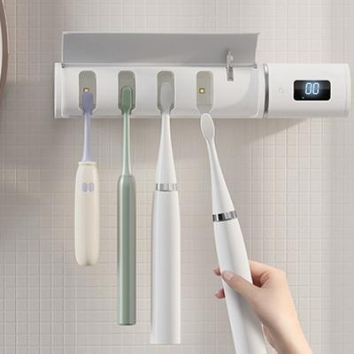 China 2022 Latest Sale UV Disinfection + Drying Wall Mounted Toothbrush Sterilizer with Drying Function Toothbrush Sterilization Toothbrush Cleaner Holder for sale