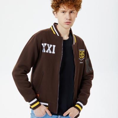 China Breathable Custom Vintage Bomber Jacket Vintage Unisex Cowhide Streetwear Coats Letterman Patchwork Duty Tops for sale