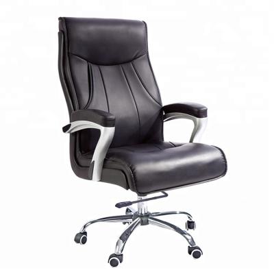 China New Design Adjustable Luxury Leather High Swivel Executive Boss Office Back Chair (Height) for sale