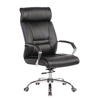 China Hot Sale High Adjustable Ergonomic Leather Swivel (Height) Executive Boss Office Back Chair for sale