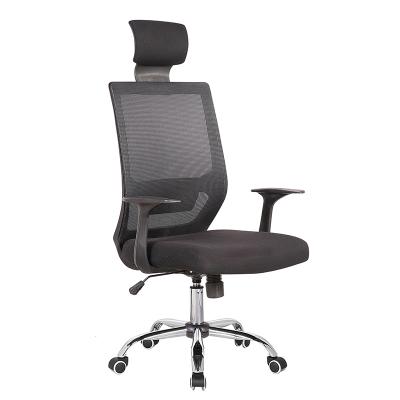 China (Height)Adjustable Mesh Back Office Manager Ergonomic Exeuctive High Working Chair With Headrest for sale