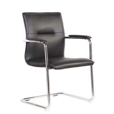 China Modern Leather Metal Base Office Meeting Room Conference Metal Base Executive Chair for sale