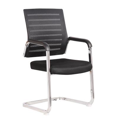 China Hot Sale Metal Base Durable Square Pipe Metal Office Mesh Ergonomic Conference Chair for sale