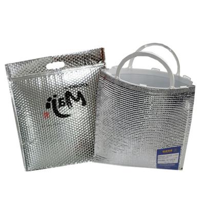 China Waterproof Thermal Insulation Box Liner For High Capacity Cold Shipping Zipper Insulated Thermal Aluminum Foil Cooler Bags for sale