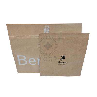 China Kraft Paper Logo Printed Custom Grocery Food Shopping Recyclable Cheap Packaging Brown Kraft Paper Bag With Handles for sale