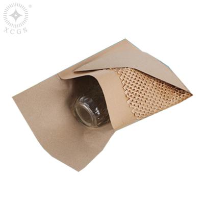 China Custom Pattern Shockproof Shockproof Mailing Envelopes Fashionable Self Adhesive Cushioned Honeycomb Padded Bags for sale